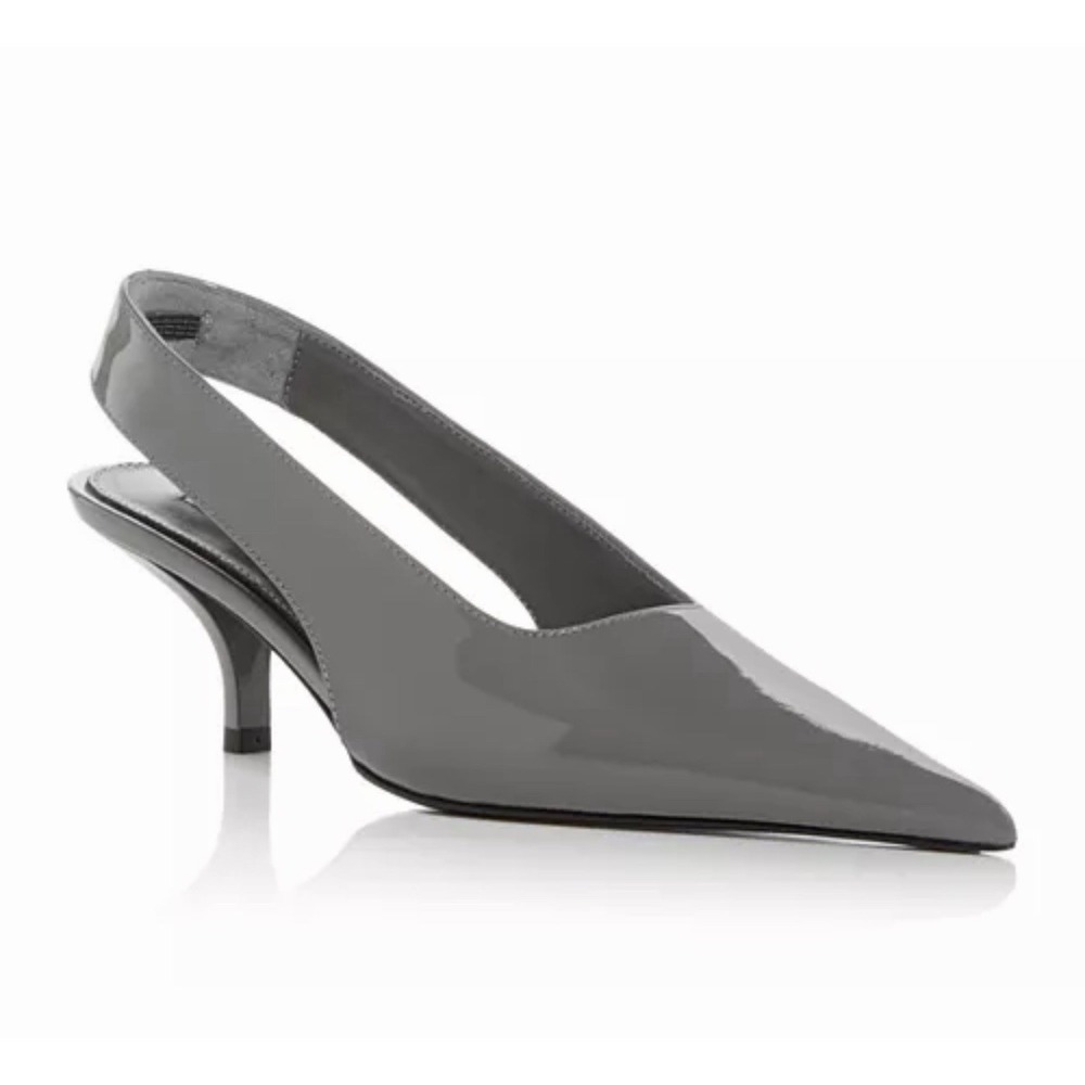 Toteme Size-39 Womens Pump Patent Slingback Light Pastel Gray